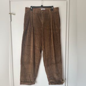 Cherokee Brown Baggy Corduroy Pants 34x32 vintage